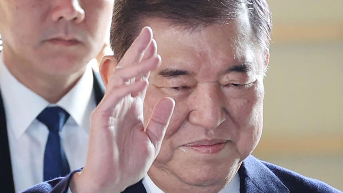 Japanese Prime Minister Shigeru Ishiba--Jiji Press