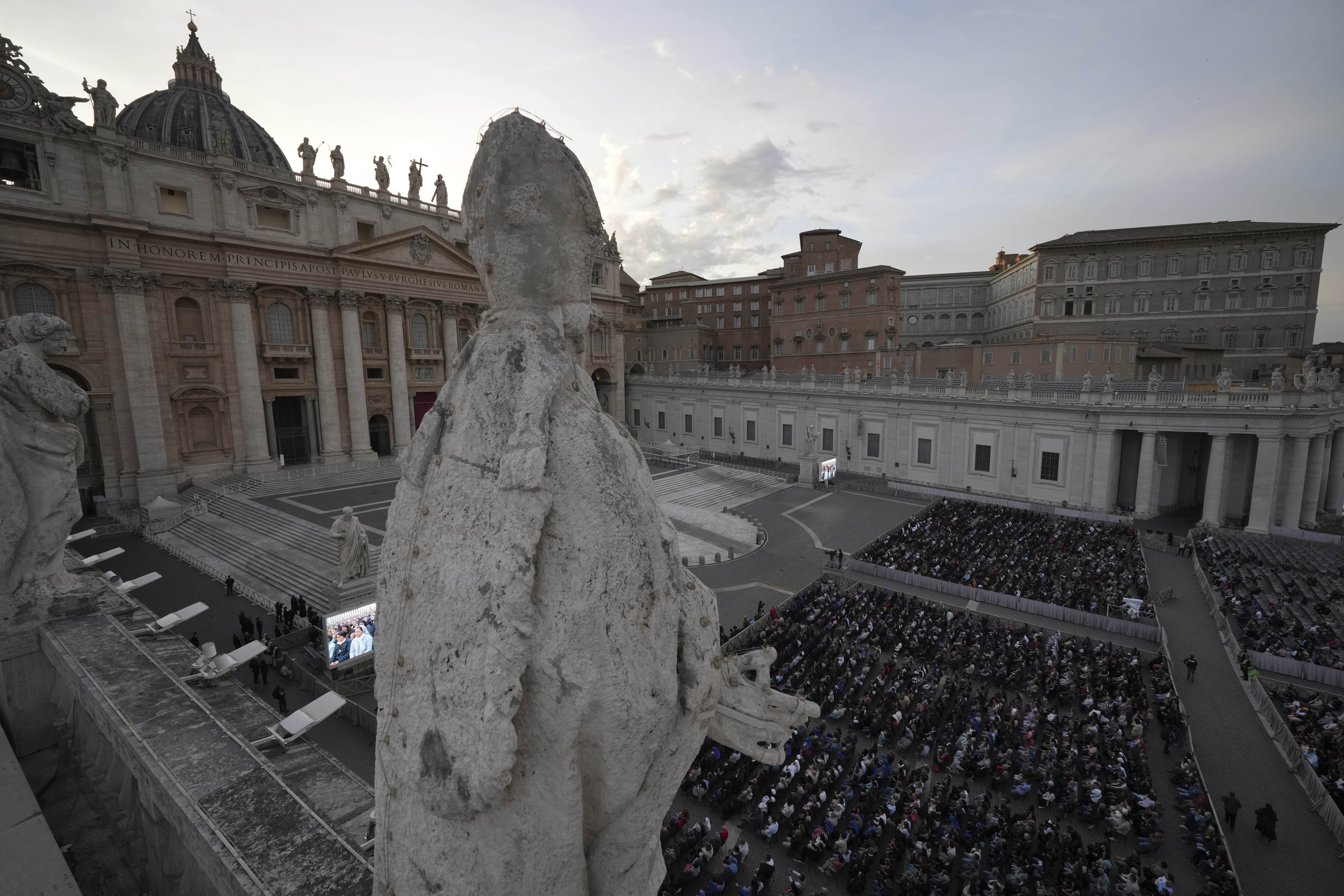 Top view of the St. Peter's Square