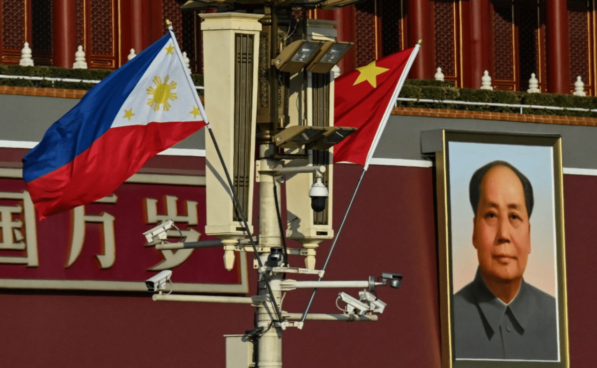 The national flags of the Philippines and China are seen together near the Tiananmen Gate as Philippine President Ferdinand Marcos Jr visits, in Beijing on January 3, 2023. China has no interest in interfering with the Philippine elections, contrary to claims by National Security Council Assistant Director General Jonathan Malaya, Foreign Ministry Spokesperson Guo Jiakun said on Thursday night. — File photo
