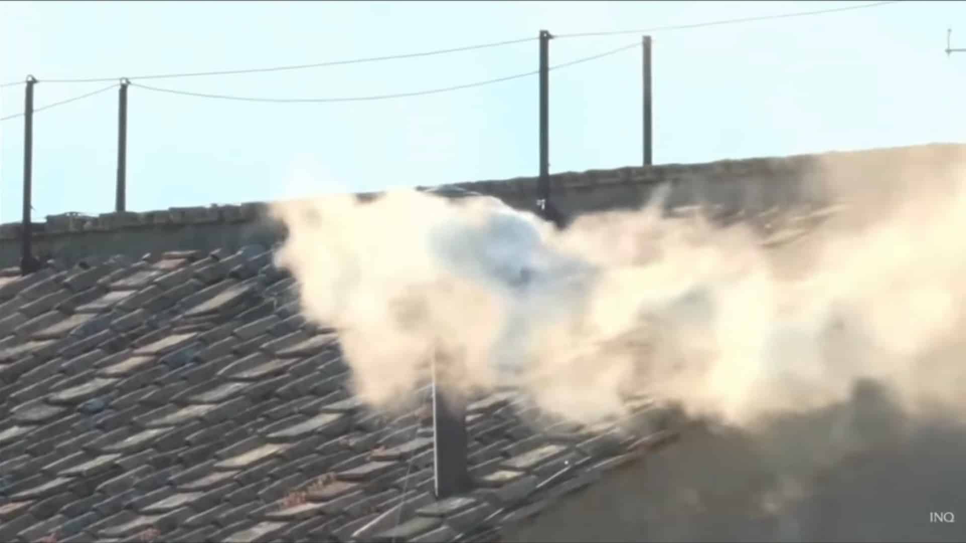 White smoke emerges from Sistine Chapel: Habemus Papam!